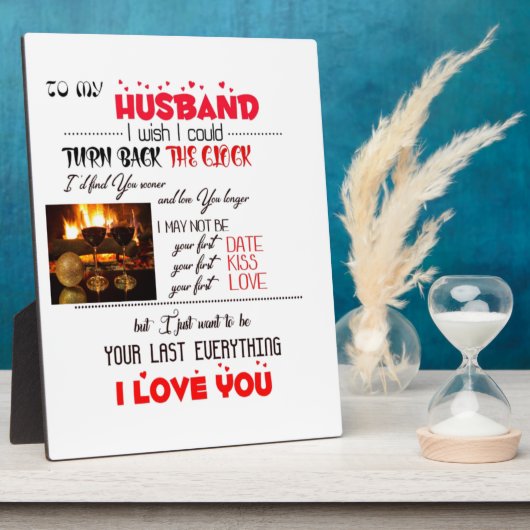 Plaque Photo To my Husband (Côté)