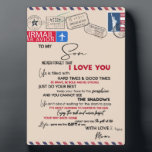 Plaque Photo To My Son Gift, Mom And Son, Love Letter To Son<br><div class="desc">To My Son Gift,  Mom And Son,  Love Letter To Son
- This is wonderful gift for your family,  your friend in any occasions such as housewarming,  birthday,  new home
- It can be used for house decor,  make your house more gorgeous!</div>