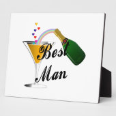 Plaque Photo Toast Best Man Champagne (Côté)