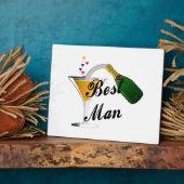 Plaque Photo Toast Best Man Champagne (Côté)