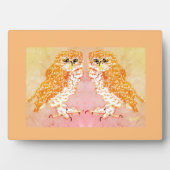 Plaque Photo Toile À L'Eau : Chouettes (Devant)