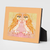 Plaque Photo Toile À L'Eau : Chouettes (Côté)