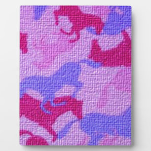 Plaque Photo Toile rose de chevaux