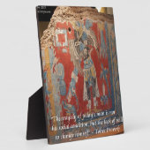 Plaque Photo Toltec Empire Graphic & Célèbre Proverbe (Côté)