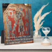 Plaque Photo Toltec Empire Graphic & Célèbre Proverbe (Côté)