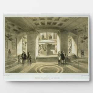 Plaque Photo Tomb of Napoléon (1769-1821) at Invalides, from 'P