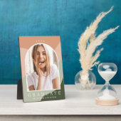 Plaque Photo Tonal Stripes Graduation Keepsaké Photo (Côté)