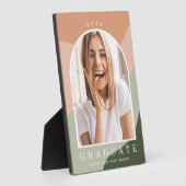 Plaque Photo Tonal Stripes Graduation Keepsaké Photo (Côté)