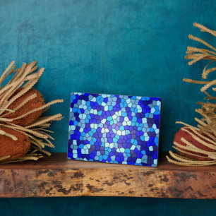 Plaque Photo Tons de verre de couleur bleue par Shirley Taylor