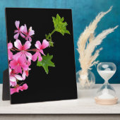 Plaque Photo tons rose sur noir (Côté)