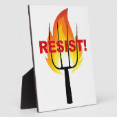 Plaque Photo Torche de résistance et fourche (Côté)