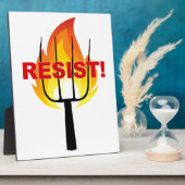 Plaque Photo Torche de résistance et fourche (Côté)