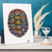 Plaque Photo Tortue peinte (Côté)