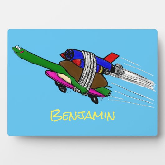 Plaque Photo Tortue volante (Devant)