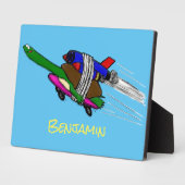 Plaque Photo Tortue volante (Côté)