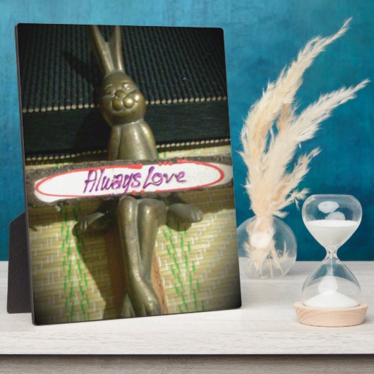 Plaque Photo Toujours Aimer Inspirational Rabbit Art Design d'i (Côté)