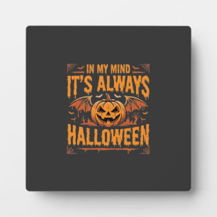 Plaque Photo Toujours citrouille chauve-souris Halloween vecteu