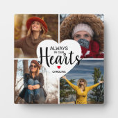 Plaque Photo Toujours dans nos coeurs | Collage photo Memorial  (Devant)