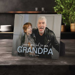 Plaque Photo Toujours Gratte Pour Vous Grand-Papa Photo Keepsak<br><div class="desc">Faites savoir à grand-père à quel point il est spécial et ce qu'il veut dire pour vous avec cette belle plaque de photo. Ajoutez simplement une photo personnalisée de votre choix. Le texte dit 'éternellement reconnaissant pour vous' GRANDPA (qui peut être changé à n'importe quelle relation} et le nom de...</div>