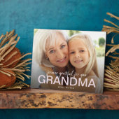 Plaque Photo Toujours Reconnaissant Pour Vous Grand-Mère Tenue  (Côté)