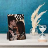 Plaque Photo Toujours Script Personnalisé Couples Photo (Côté)