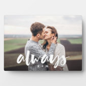 Plaque Photo Toujours superposer le script Couples personnalisé (Devant)
