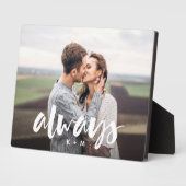 Plaque Photo Toujours superposer le script Couples personnalisé (Côté)