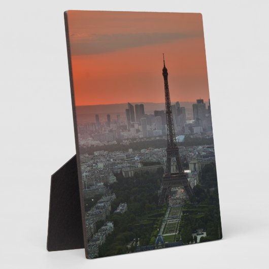 Plaque Photo Tour Eiffel Paris Europe Travel (Côté)