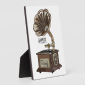 Plaque Photo Tourne-disque dessin animé (Côté)