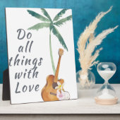 Plaque Photo Tous les Things With Love Tropical (Côté)