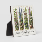 Plaque Photo Tout beau dans son temps botanique (Recto)