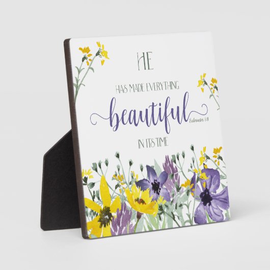 Plaque Photo Tout Beau - Ecc 3:11 (Recto)