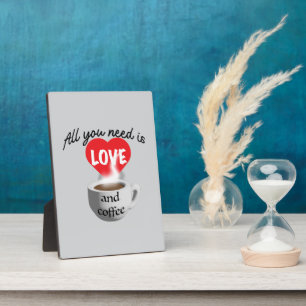 Plaque Photo Tout ce dont vous avez besoin, c'est d'amour et de