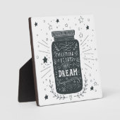 Plaque Photo Tout Commence Par Un Rêve (Recto)