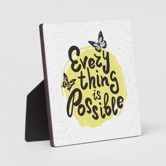 Plaque Photo Tout est possible (Recto)