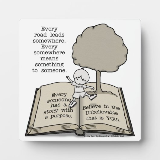 Plaque Photo Tout le monde a une histoire (Devant)