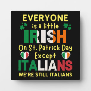 Plaque Photo Tout le monde est un peu irlandais à la Saint-Patr