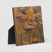Plaque Photo Toutankhamon et Ankhesenamun (Recto)