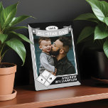 Plaque Photo Toutes les cartes de base-ball personnalisées Star<br><div class="desc">Un cadeau de fête des pères unique et personnalisé pour votre père étoilé qu'il chérira pour toujours. Plaque de la carte de base-ball de photo de fête des pères personnalisée. La plaque est conçue pour ressembler à une carte de baseball étoilée avec un grand modèle photo pour montrer la photo...</div>