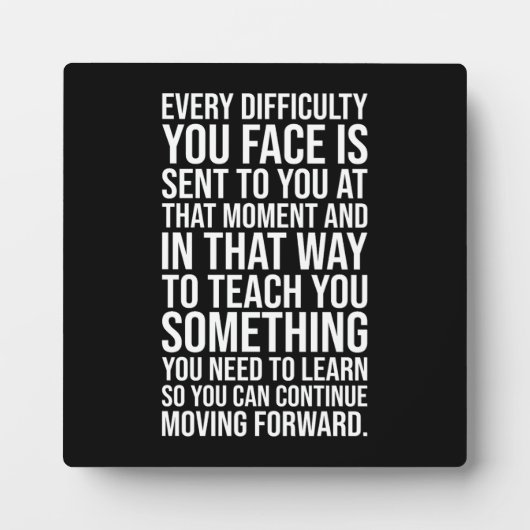 Plaque Photo Toutes Les Difficultés Vous Enseignent, Gymnase, H (Devant)