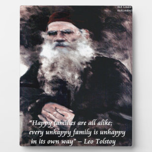 Plaque Photo Toutes les familles heureuses se ressemblent.