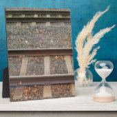 Plaque Photo Traces ferroviaires, Chemins de fer (Côté)