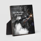 Plaque Photo Train à vapeur (Recto)