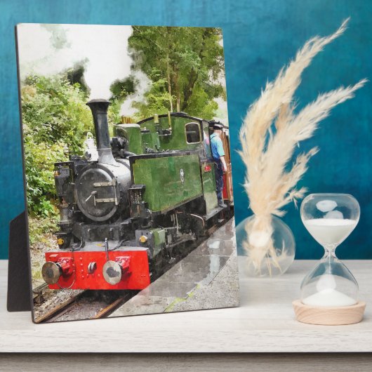 PLAQUE PHOTO TRAIN À VAPEUR (Côté)