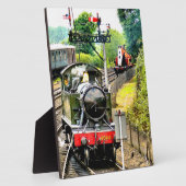 PLAQUE PHOTO TRAIN À VAPEUR (Côté)