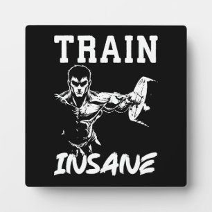 Plaque Photo Train fou - Anime Bodybuilding Gym entraînement