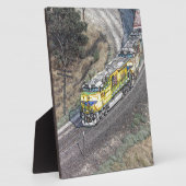 Plaque Photo Train sur la boucle Tehachapi (Côté)