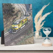 Plaque Photo Train sur la boucle Tehachapi (Côté)