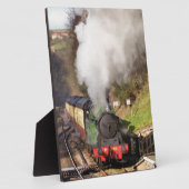 PLAQUE PHOTO TRAINS À VAPEUR (Côté)