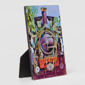 PLAQUE PHOTO TRAINS À VAPEUR (Côté)